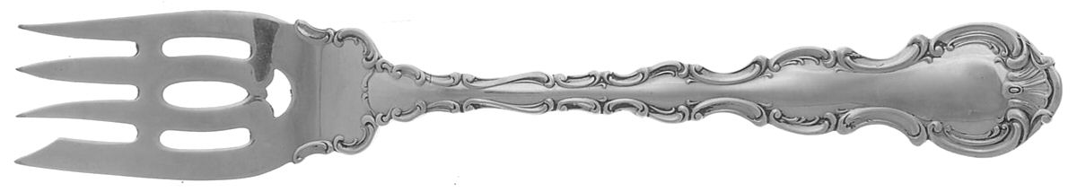 Strasbourg (Sterling, Lion-Anchor-G, 1897) Pastry Fork by Gorham Silver-1