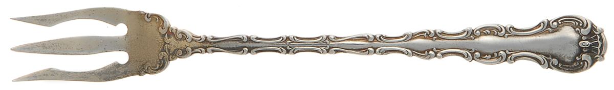 Strasbourg (Sterling, Lion-Anchor-G, 1897) Olive Fork by Gorham Silver-1
