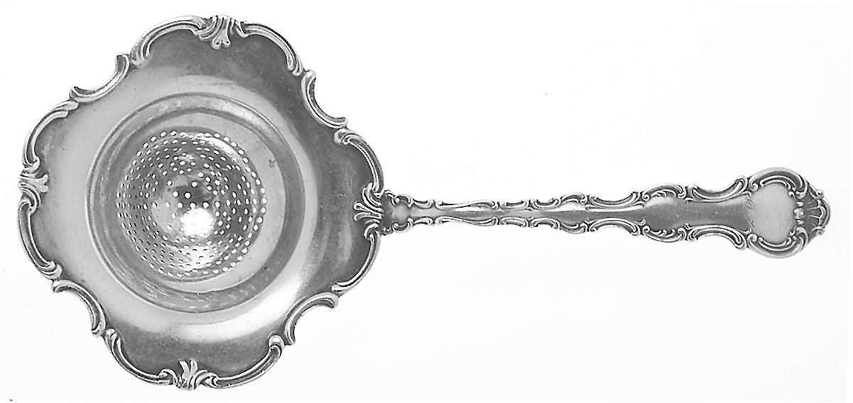 Strasbourg (Sterling, Lion-Anchor-G, 1897) Solid Individual Overcup Tea Strainer by Gorham Silver-1