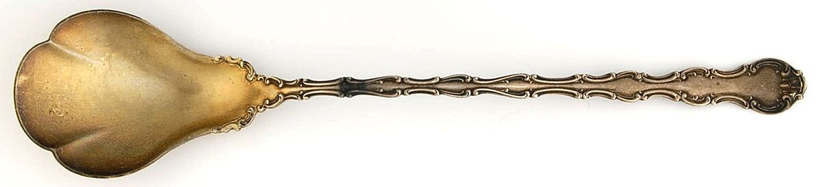 Strasbourg (Sterling, Lion-Anchor-G, 1897) Large Lettuce Serving Spoon by Gorham Silver-1