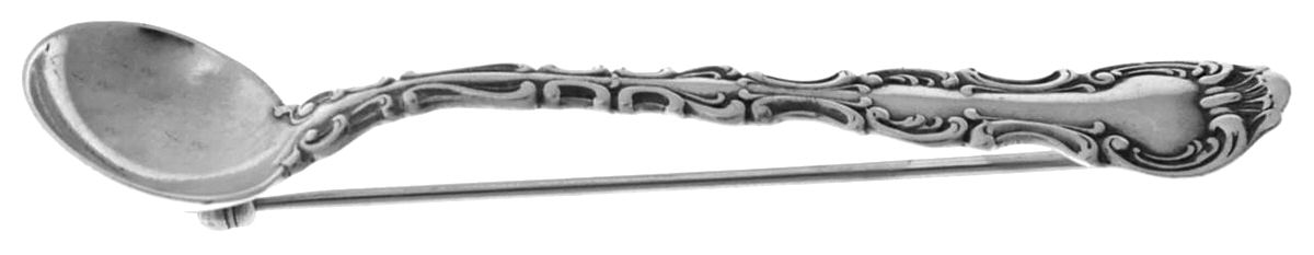 Strasbourg (Sterling, Lion-Anchor-G, 1897) Lapel Pin by Gorham Silver-1