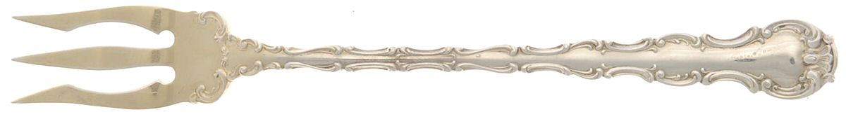 Strasbourg (Sterling, Lion-Anchor-G, 1897) Olive Fork by Gorham Silver-1