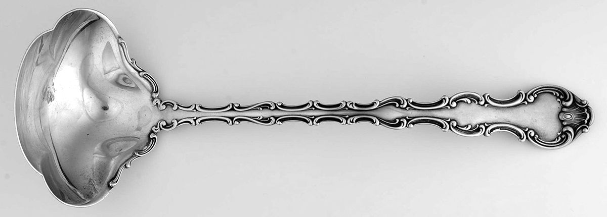 Strasbourg (Sterling, Lion-Anchor-G, 1897) Oyster Ladle Solid Piece by Gorham Silver-1