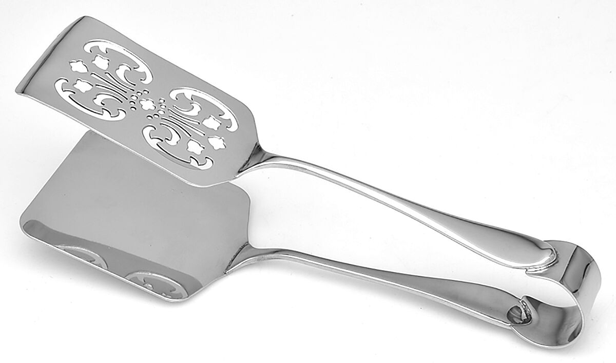 Studio (Stainless) Asparagus Tongs Serving Stainless HC by Gorham Silver-1