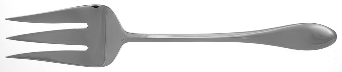 Studio (Stainless) Oversize Solid Cold Meat Serving Fork by Gorham Silver-1