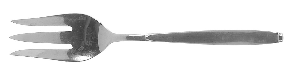 Tanglewood (Stainless) Medium Solid Cold Meat Serving Fork by Gorham Silver-1