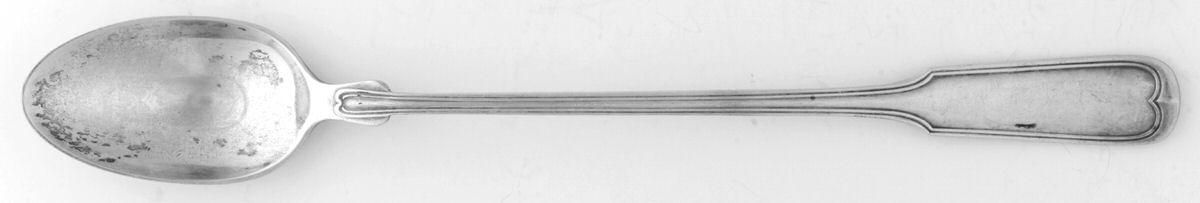 Threaded Antique-Threaded (Sterling, 1855) Iced Tea Spoon by Gorham Silver-1
