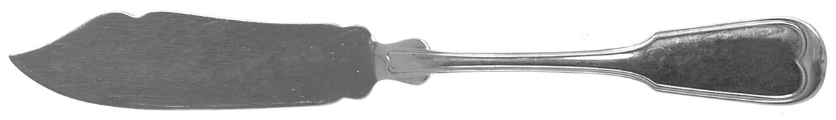 Threaded Antique-Threaded (Sterling, 1855) Flat Handle Master Butter Knife by Gorham Silver-1