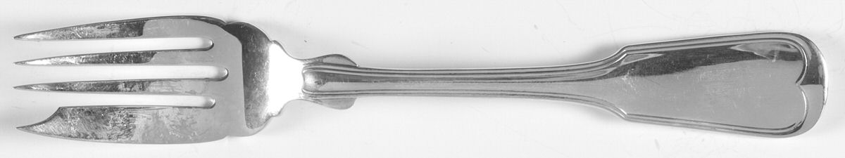 Threaded Antique-Threaded (Sterling, 1855) Individual Salad Fork by Gorham Silver-1