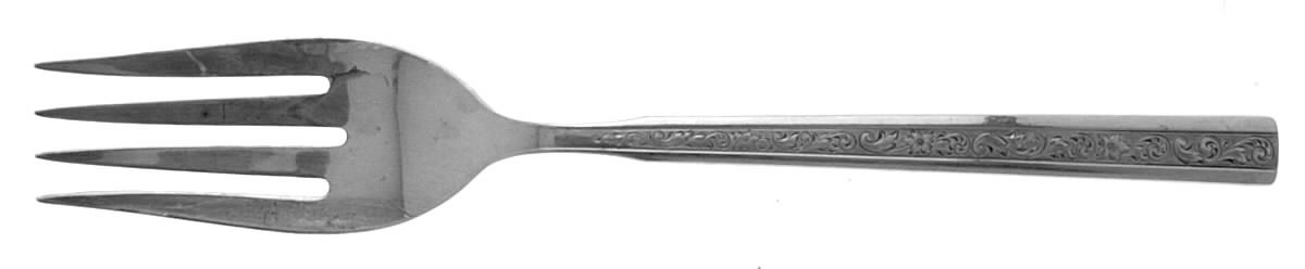 Trilogy (Sterling, 1969) Medium Solid Cold Meat Serving Fork by Gorham Silver-1