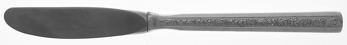 Trilogy (Sterling, 1969) Modern Hollow Butter Spreader (Stainless) by Gorham Silver-1