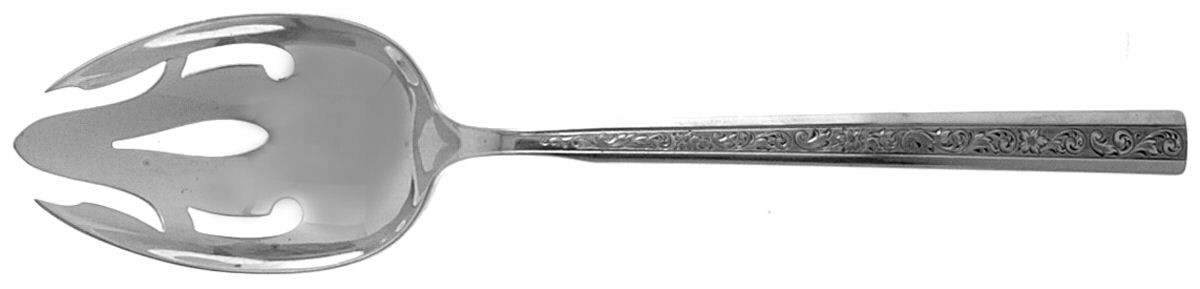 Trilogy (Sterling, 1969) Pierced Tablespoon (Serving Spoon) by Gorham Silver-1