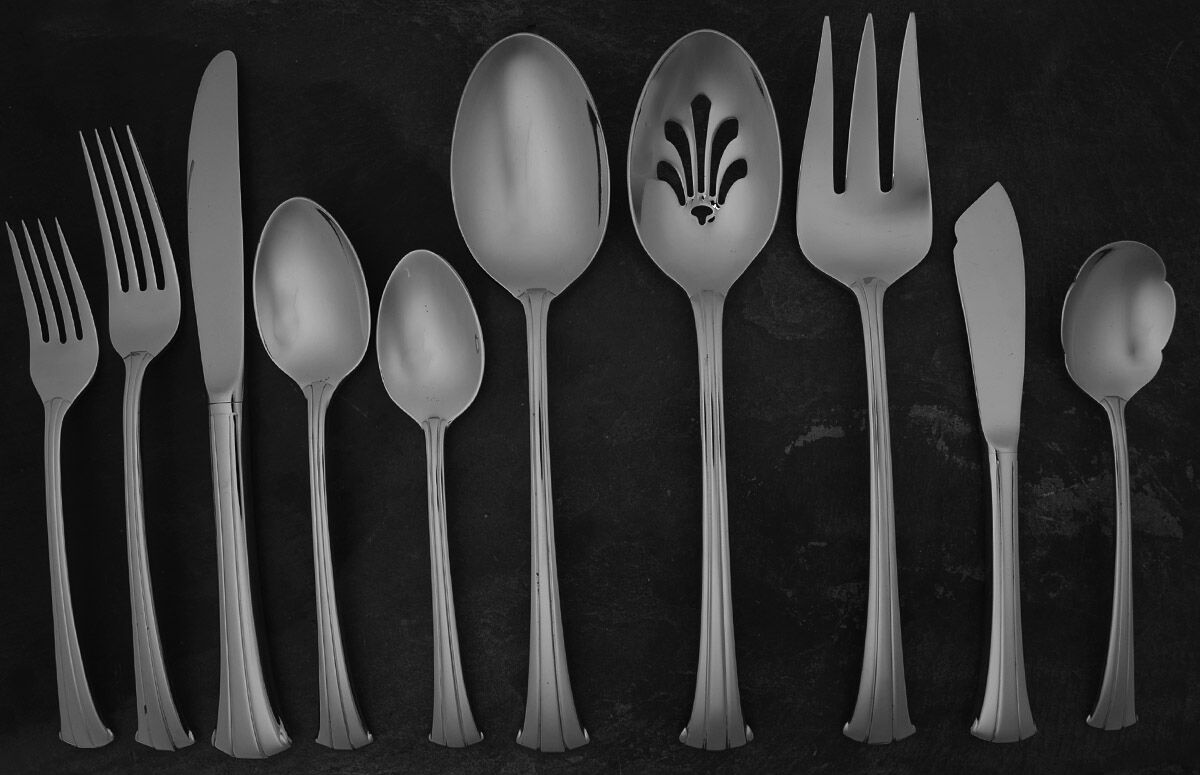 Trilogy (Stainless) 45 Piece Starter Set by Gorham Silver-1