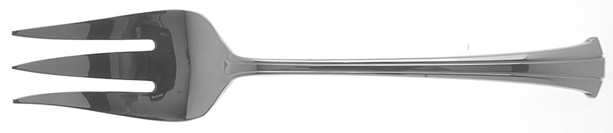 Trilogy (Stainless) Medium Solid Cold Meat Serving Fork by Gorham Silver-1