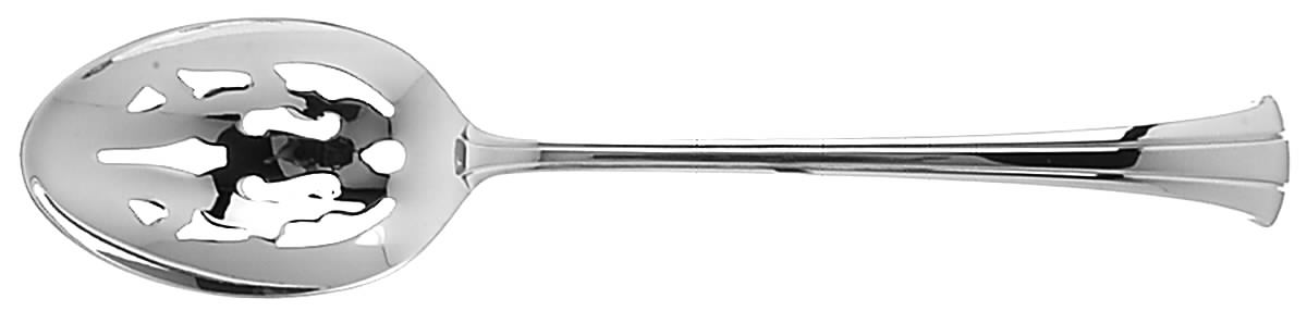 Trilogy (Stainless) Pierced Tablespoon (Serving Spoon) by Gorham Silver-1