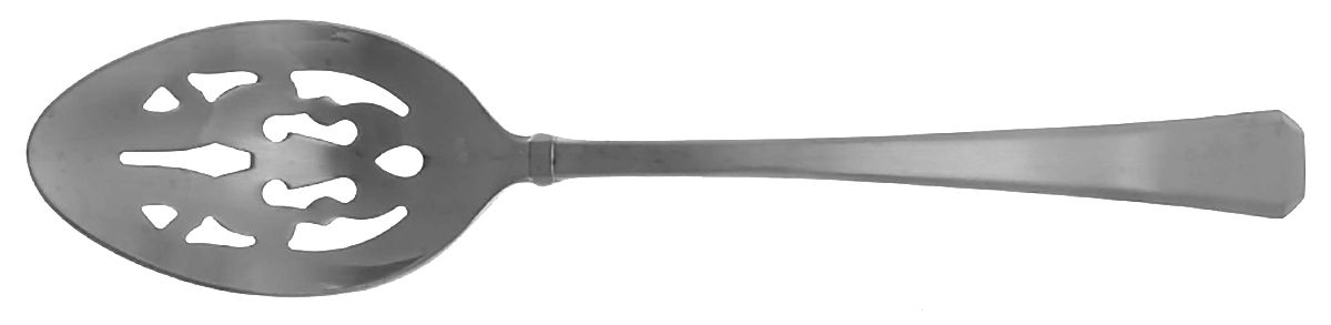 Tristan (Stainless) Pierced Tablespoon (Serving Spoon) by Gorham Silver-1