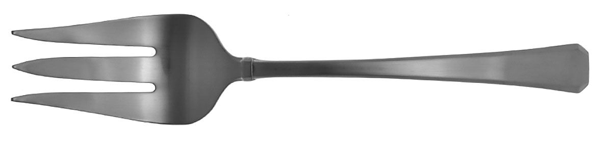 Tristan (Stainless) Medium Solid Cold Meat Serving Fork by Gorham Silver-1