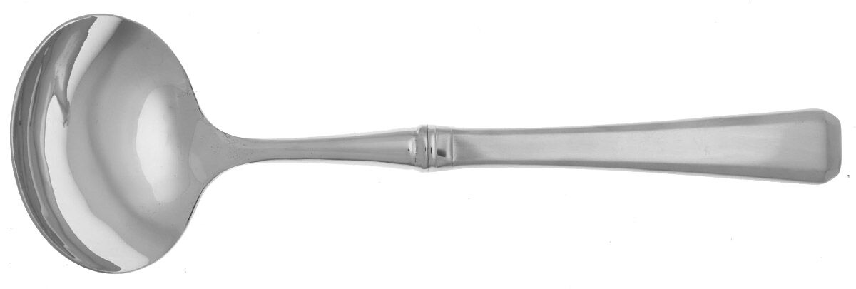 Tristan (Stainless) Gravy Ladle with No Spout Stainless Bowl HC by Gorham Silver-1