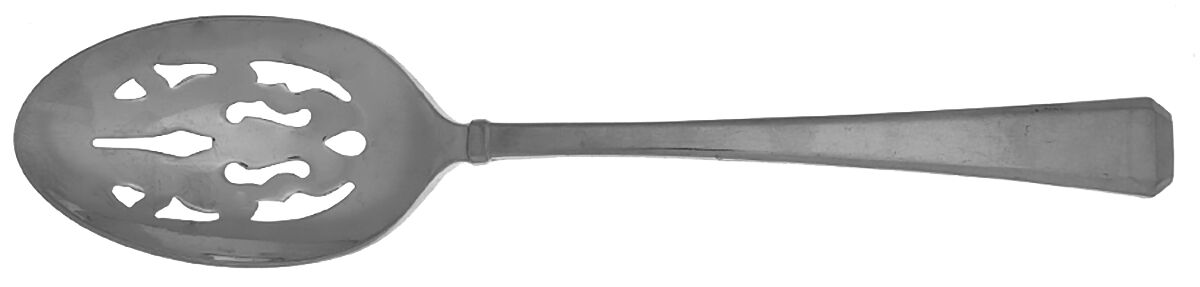 Tristan II (Stainless) Pierced Tablespoon (Serving Spoon) by Gorham Silver-1