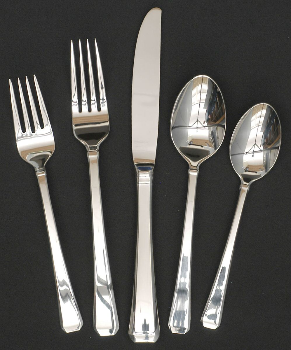 Tristan II (Stainless) 5 Piece Place Setting by Gorham Silver-1