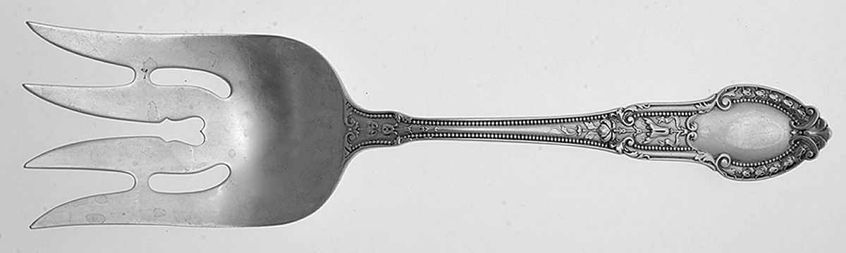 Tuileries (Sterling, 1906) Large Solid Fish Serving Fork by Gorham Silver-1