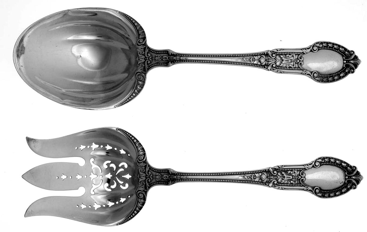 Tuileries (Sterling, 1906) (2 Pc) Solid Salad Set by Gorham Silver-1