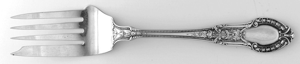 Tuileries (Sterling, 1906) Medium Solid Cold Meat Serving Fork by Gorham Silver-1