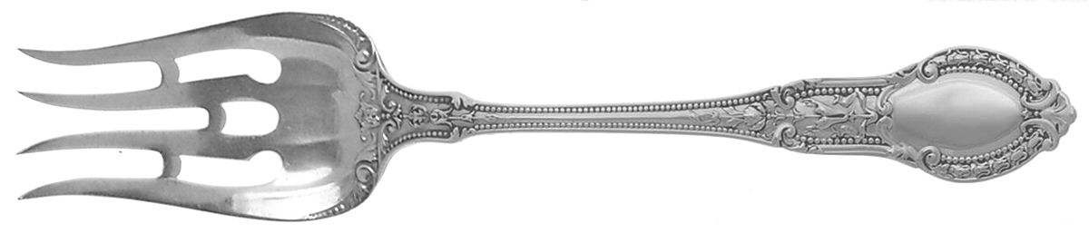 Tuileries (Sterling, 1906) Small Solid Cold Meat Serving Fork by Gorham Silver-1