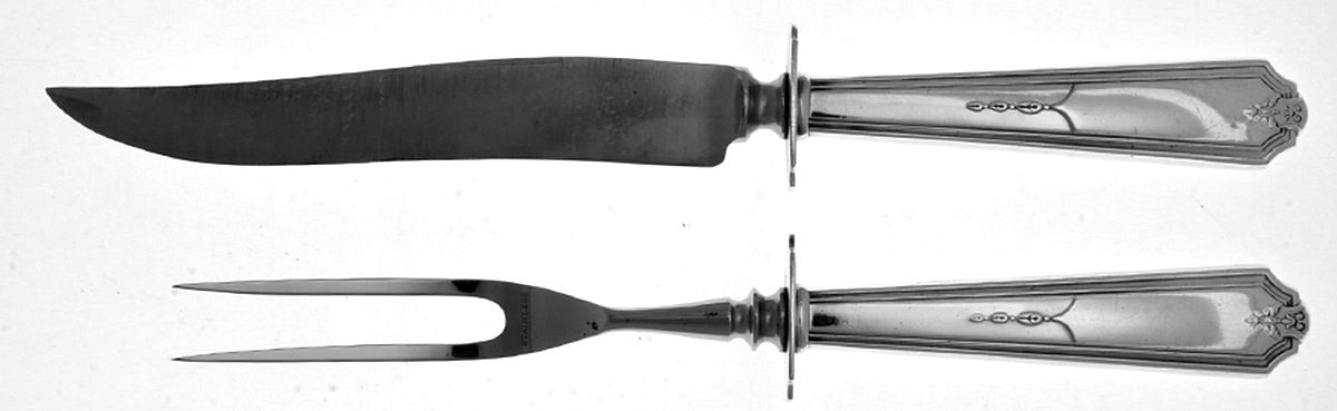 Vanity Fair (Silverplate, 1923) Small Stainless Blade 2-Piece Steak Carving Set by Gorham Silver-1