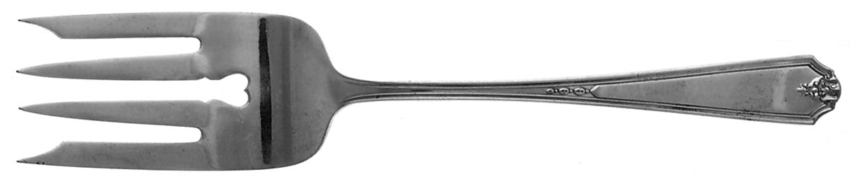 Vanity Fair (Silverplate, 1923) Medium Solid Cold Meat Serving Fork by Gorham Silver-1