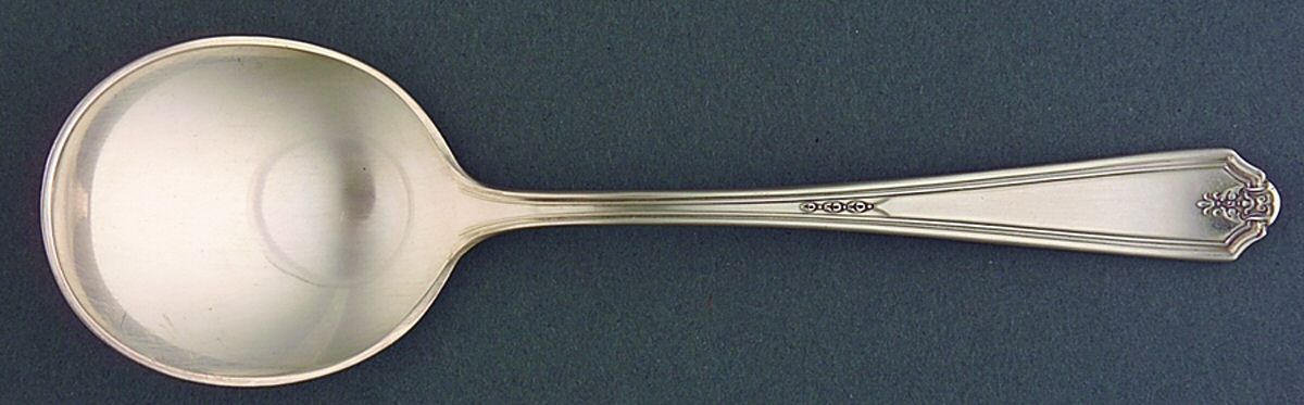 Vanity Fair (Silverplate, 1923) Round Bowl Soup Spoon (Cream Soup) by Gorham Silver-1