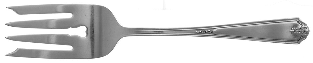 Vanity Fair (Silverplate, 1923) Small Solid Cold Meat Serving Fork by Gorham Silver-1