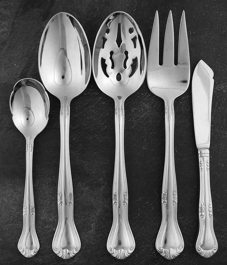 Valcourt (Stainless) 5 Piece Hostess Set by Gorham Silver-1