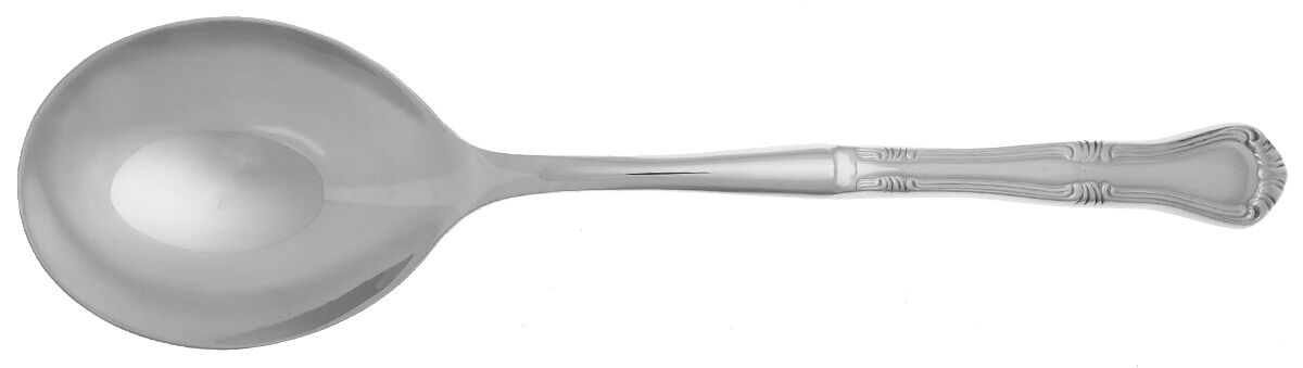 Valcourt (Stainless) Casserole Spoon with Smooth Stainless Bowl HC by Gorham Silver-1