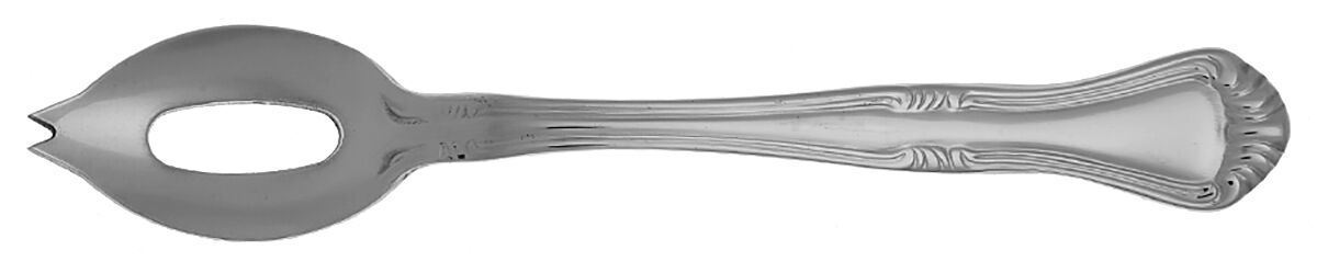 Valcourt (Stainless) Olive Spoon Short with Pierced Bowl HC by Gorham Silver-1