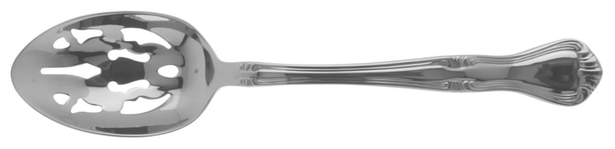 Valcourt (Stainless) Pierced Tablespoon (Serving Spoon) by Gorham Silver-1