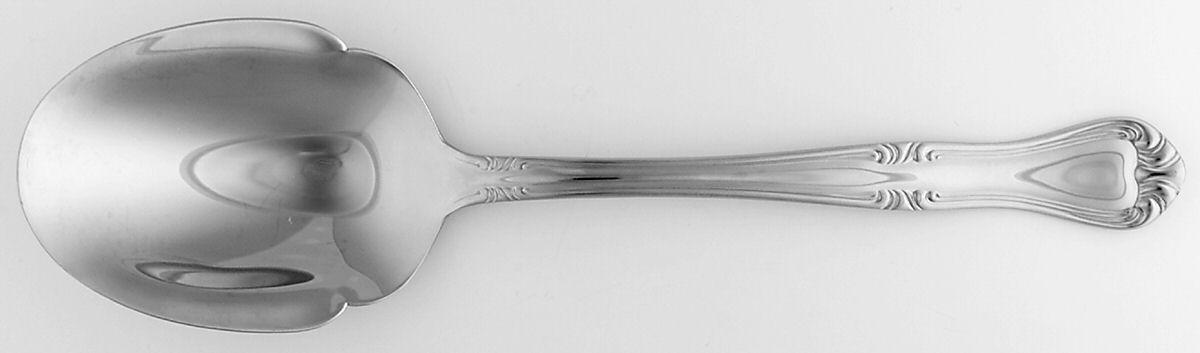 Valcourt (Stainless) Oversize Solid Salad Serving Spoon by Gorham Silver-1