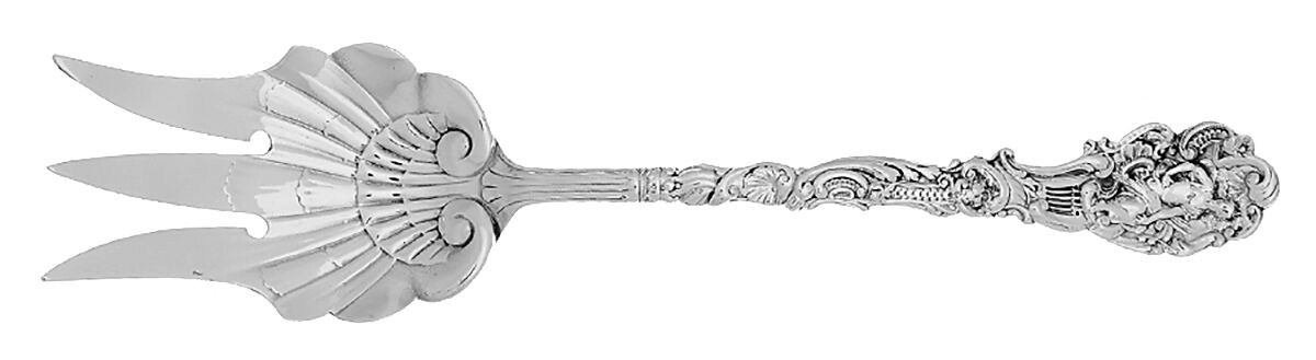 Versailles (Sterling, 1888, No Monograms) Solid Salad Serving Fork by Gorham Silver-1