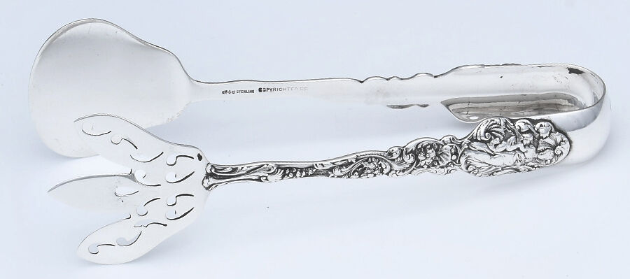 Versailles (Sterling, 1888, No Monograms) Large Solid Sandwich Tongs by Gorham Silver-1