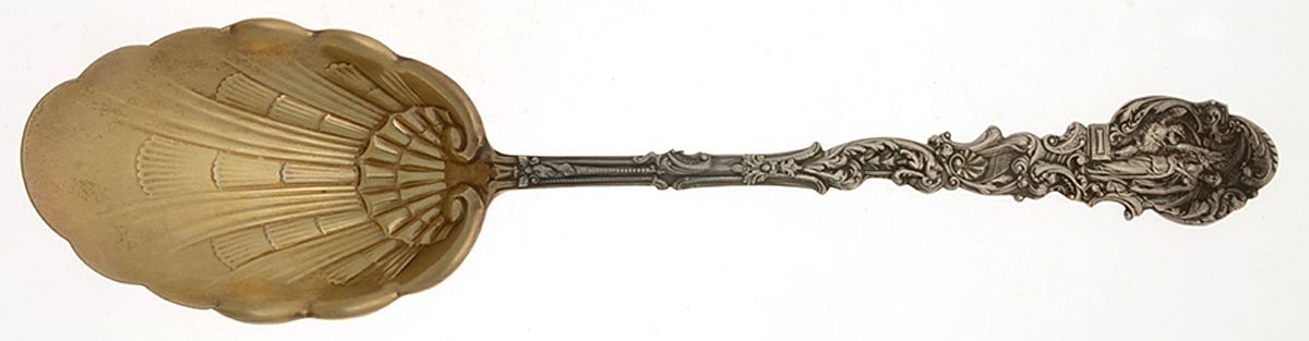 Versailles (Sterling, 1888, No Monograms) Oversize Solid Salad Serving Spoon by Gorham Silver-1