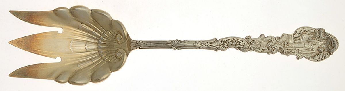 Versailles (Sterling, 1888, No Monograms) Oversize Solid Salad Servng Fork by Gorham Silver-1
