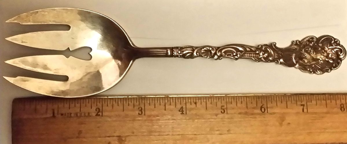 Versailles (Sterling, 1888, No Monograms) Solid Salad Serving Fork by Gorham Silver-1