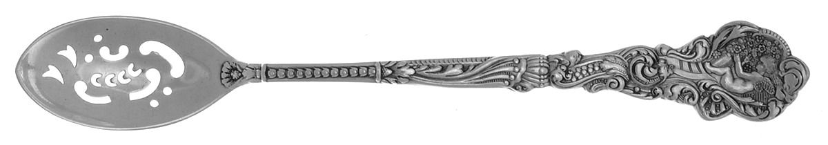 Versailles (Sterling, 1888, No Monograms) Pierced Bowl Short Handle Olive Spoon by Gorham Silver-1