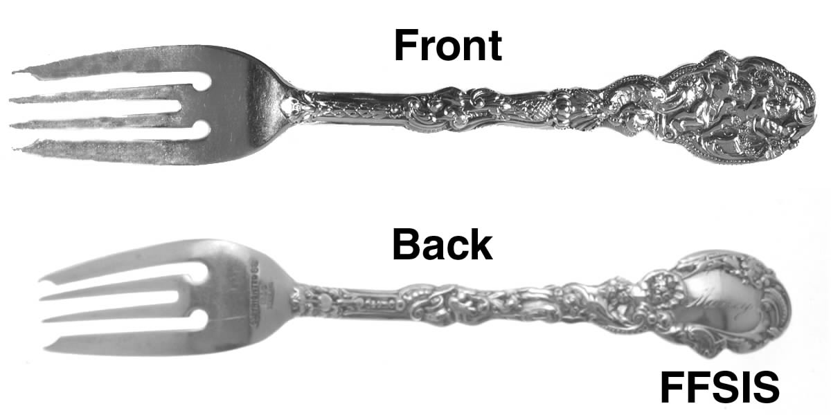 Versailles (Sterling, 1888, No Monograms) Small Individual Solid Fish/Salad Fork by Gorham Silver-1