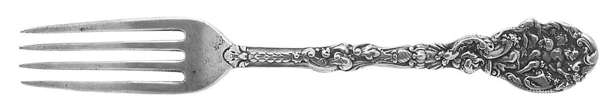 Versailles (Sterling, 1888, No Monograms) Solid Youth Tea Fork by Gorham Silver-1