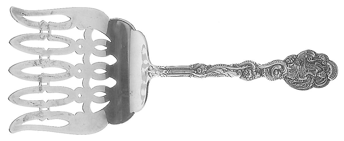 Versailles (Sterling, 1888, No Monograms) Solid Attached Asparagus Server 5 Prong by Gorham Silver-1