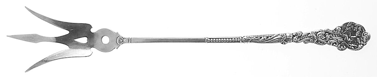 Versailles (Sterling, 1888, No Monograms) Large Lettuce Serving Fork by Gorham Silver-1
