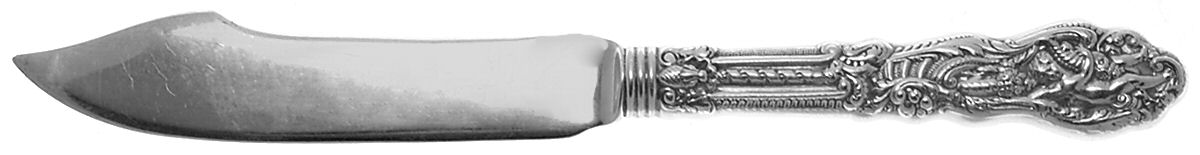 Versailles (Sterling, 1888, No Monograms) Individual Hollow Handle Fish Knife-Sterling Blade by Gorham Silver-1
