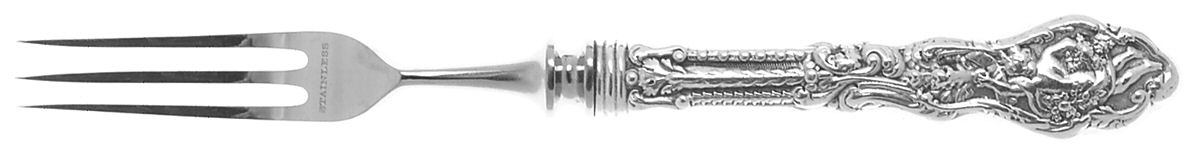 Versailles (Sterling, 1888, No Monograms) Individual 3 Prong Stainless Bird Fork by Gorham Silver-1