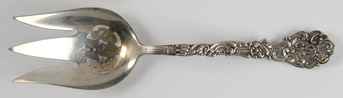 Versailles (Sterling, 1888, No Monograms) Vegetable Serving Fork (Solid) by Gorham Silver-1
